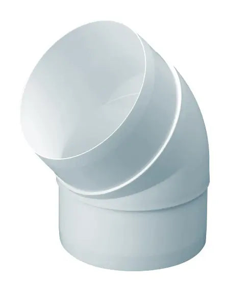 150mm Horizontal 45° Bend PVC