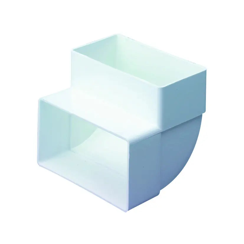 220mm x 90mm Vertical 90° Bend PVC