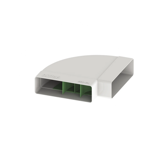 204mm x 60mm Horizontal 90° Bend PVC - Greenline