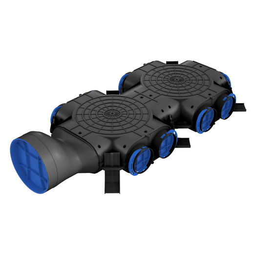 AirBox with side inlet - 160mm 10x90 ports