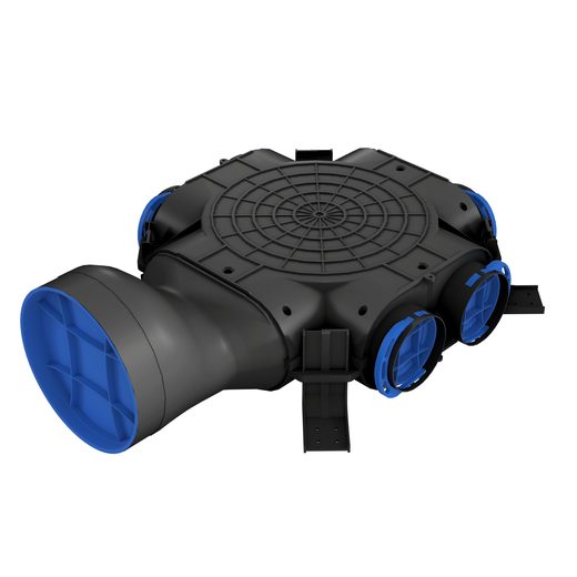 AirBox with side inlet - 160mm 6x90 ports